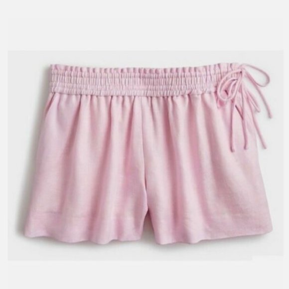 J. CREW Linen Side Tie Shorts - Picture 1 of 8